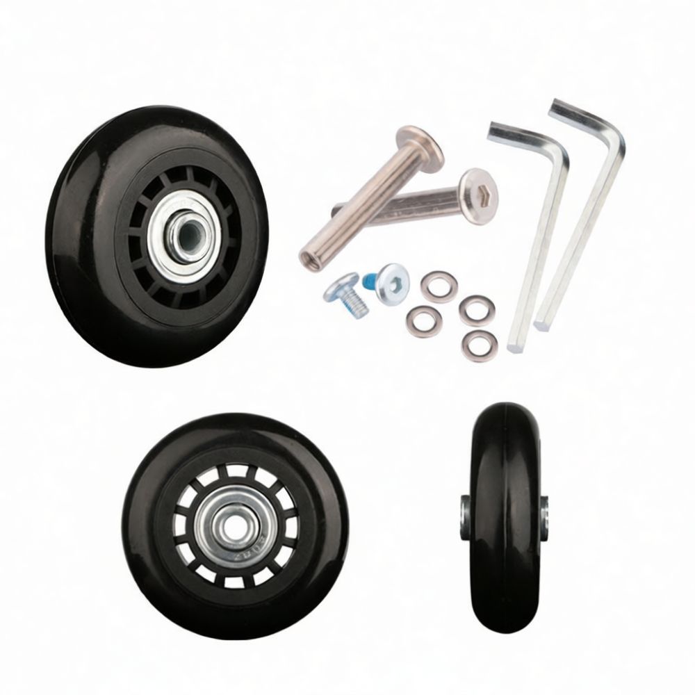 Silent Replacement Luggage Wheels - Roulettes de bagage, roues en caoutchouc,