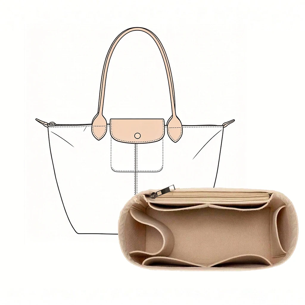 Cosmetic Bags - Organisateur de sac en feutre, insert