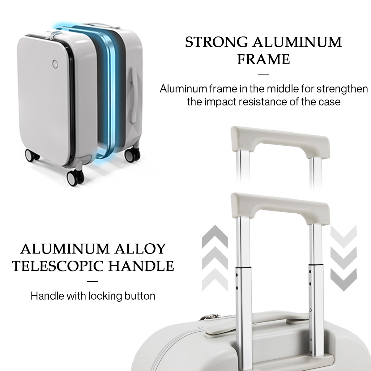 REI-Valise à Cadre en Aluminiu - Foldable Rolling Luggage Bag avis et prix